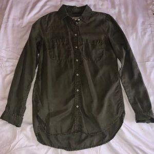 Army Green Button Down